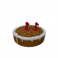 3d model - b day cake for people who  are 11.