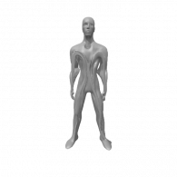 3d model - Humanoid alien