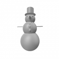 3d model - Snowman Project Week 2 Day 1