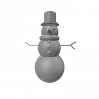 3d model - Snowman Project Week 3 Day 1