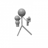 3d model - stickman with a gun