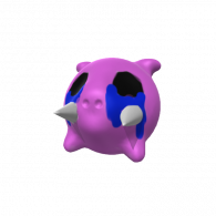 3d model - crying pig