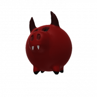 3d model - demon piggy