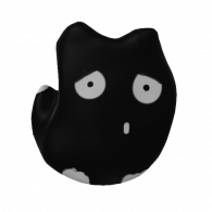 3d model - sad kitty