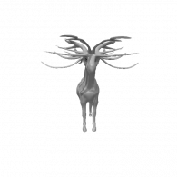 3d model - hornedsteed