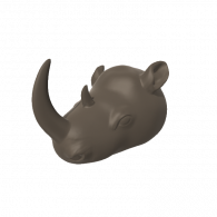 3d model - Rhino head