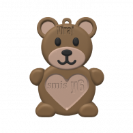 3d model - bear pendant